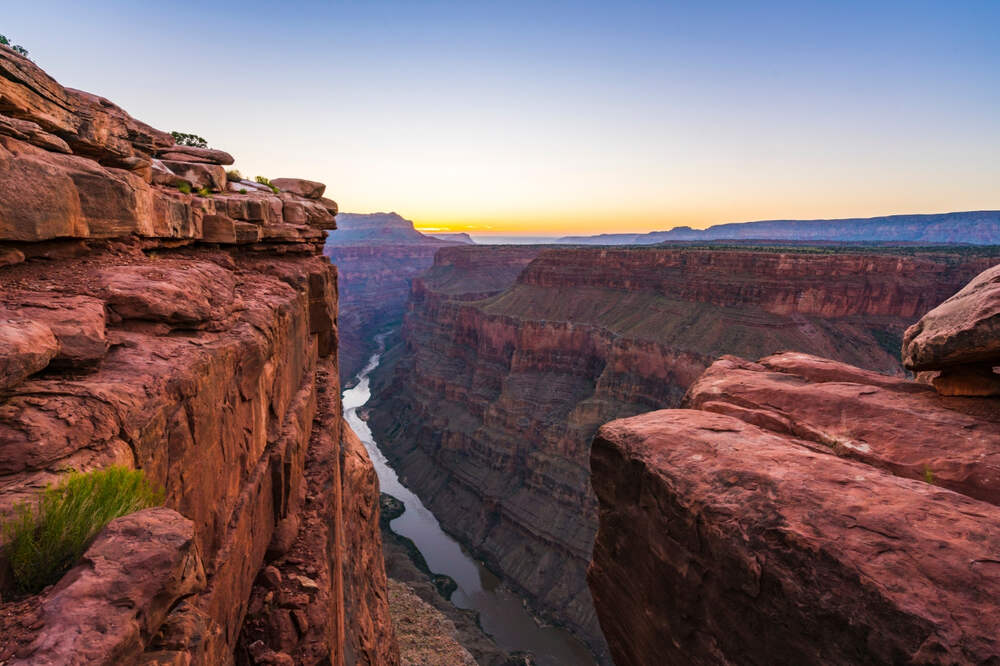 view of Grand Canyon's North Rim from the Toroweap Overlook