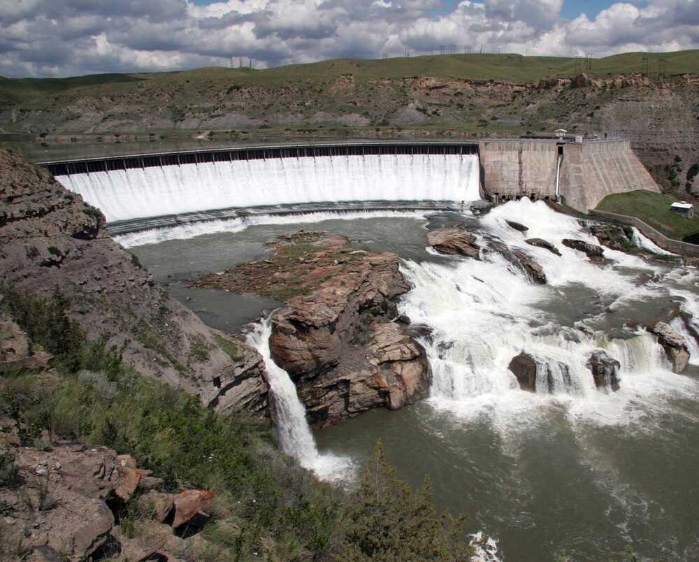 The Great Falls of the Missouri River were obstacles for Lewis and Clark during their westward journey